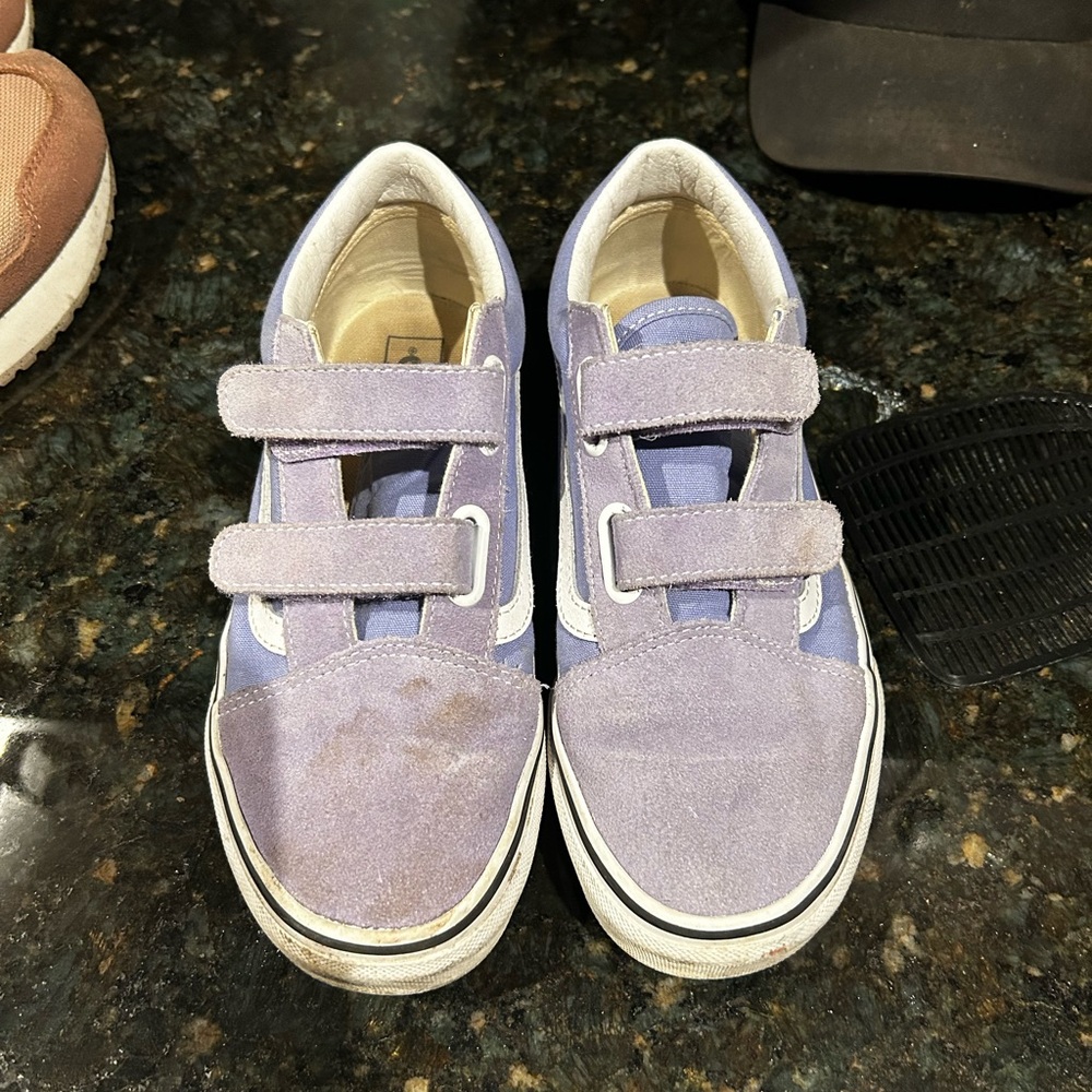 Purple Velcro Sneakers